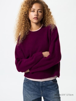 Souffle Yarn Crew Neck Sweater