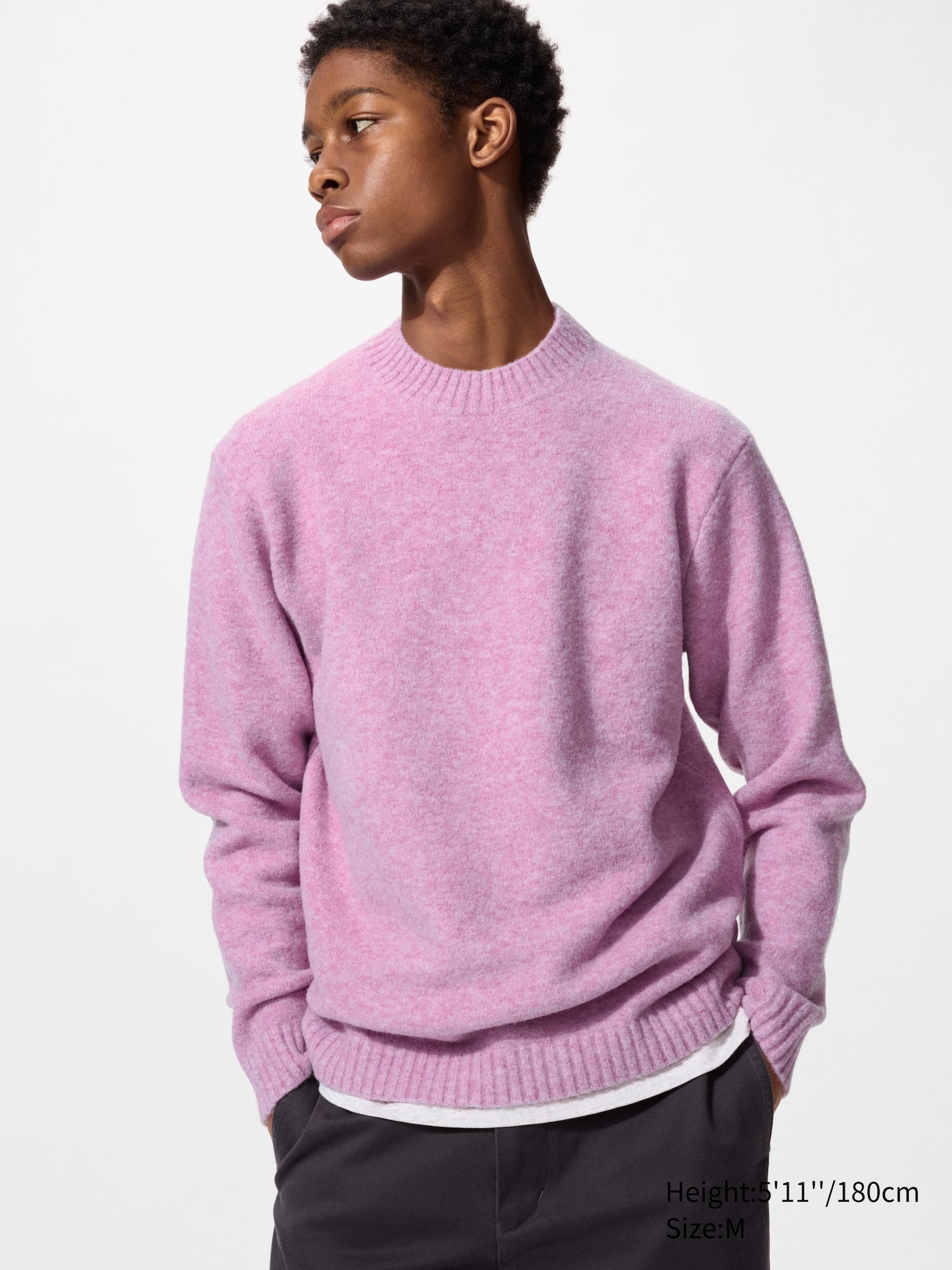 Unisex 100% Lambswool Crew Neck Sweater | UNIQLO AU