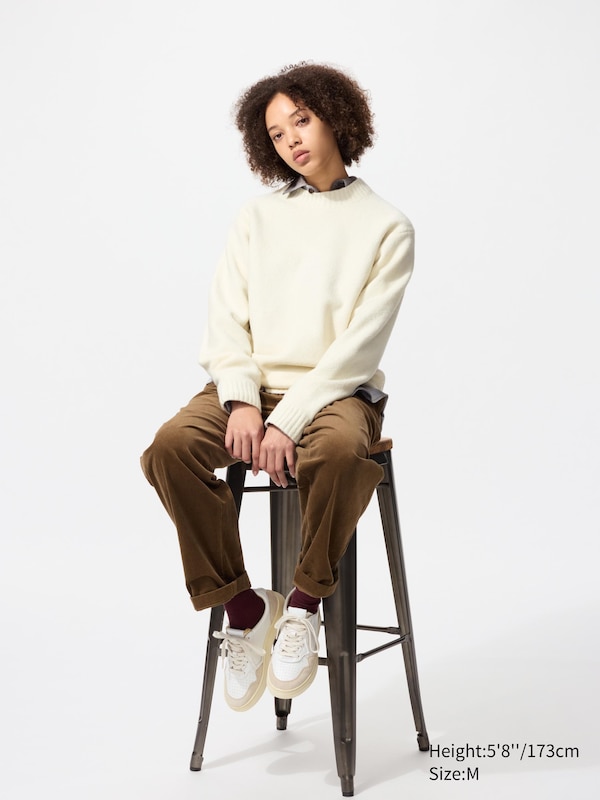 Souffle Yarn Crew Neck Sweater