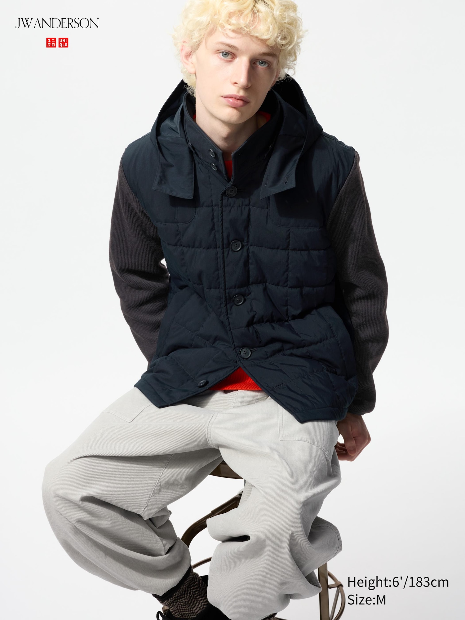 UNIQLO and JW ANDERSON Combination Quilted Jacket