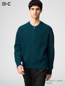 UNIQLO : C Crew Neck Full-Zip Cardigan