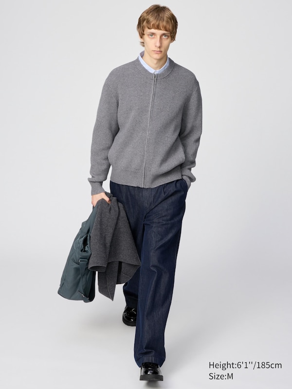 UNIQLO : C Crew Neck Full-Zip Cardigan