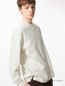 Soft Knitted Fleece Crew Neck T-Shirt