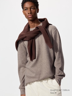 Soft Knitted Fleece Crew Neck T-Shirt