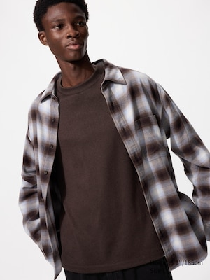 Soft Knitted Fleece Crew Neck T-Shirt