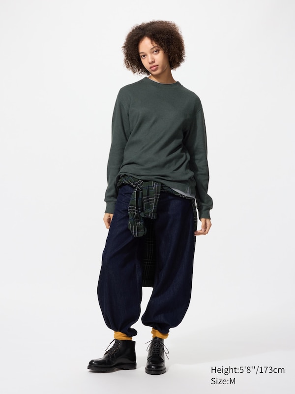 Soft Knitted Fleece Crew Neck T-Shirt