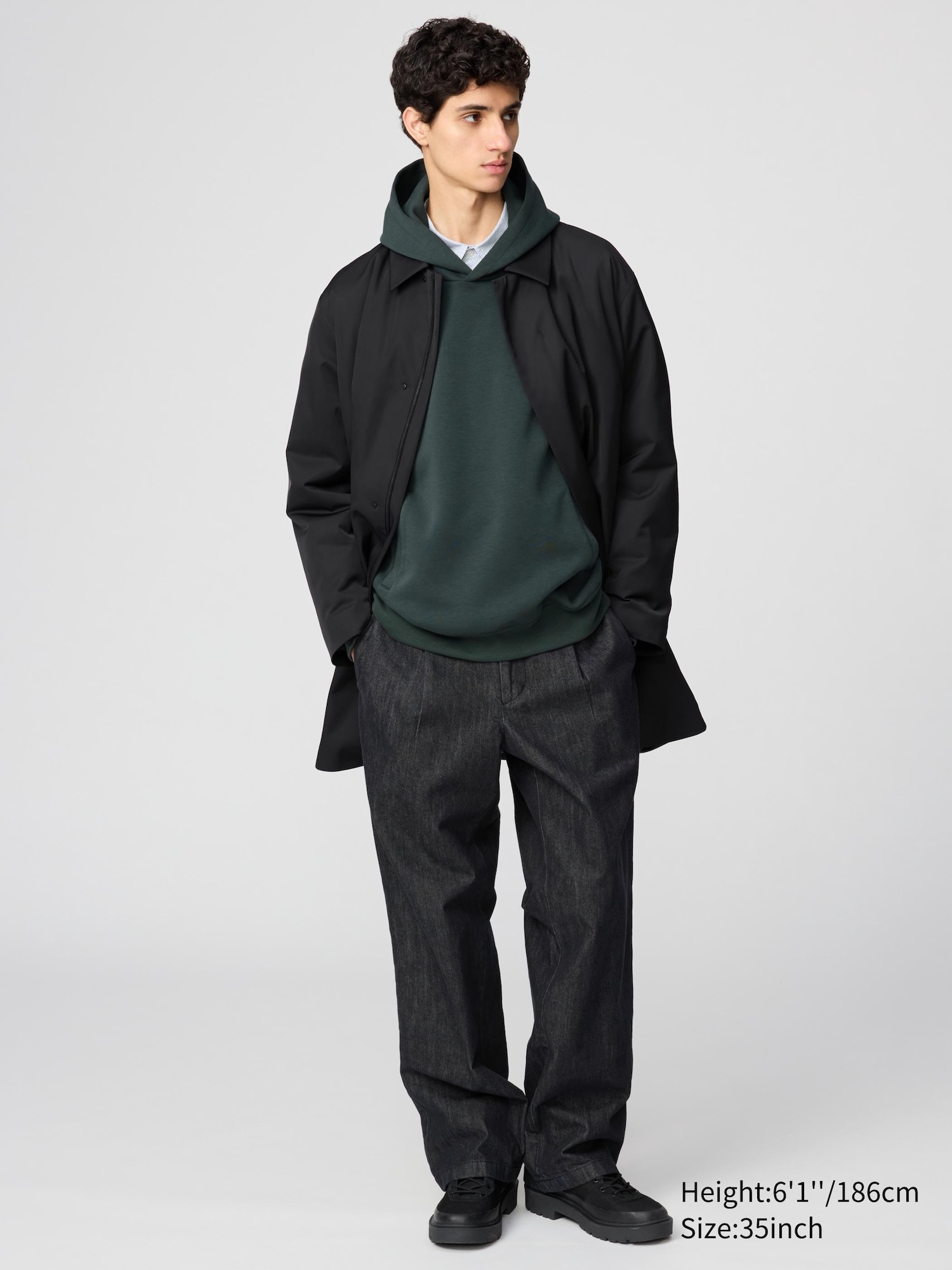 Men's UNIQLO : C Pleated Straight Pants | UNIQLO AU