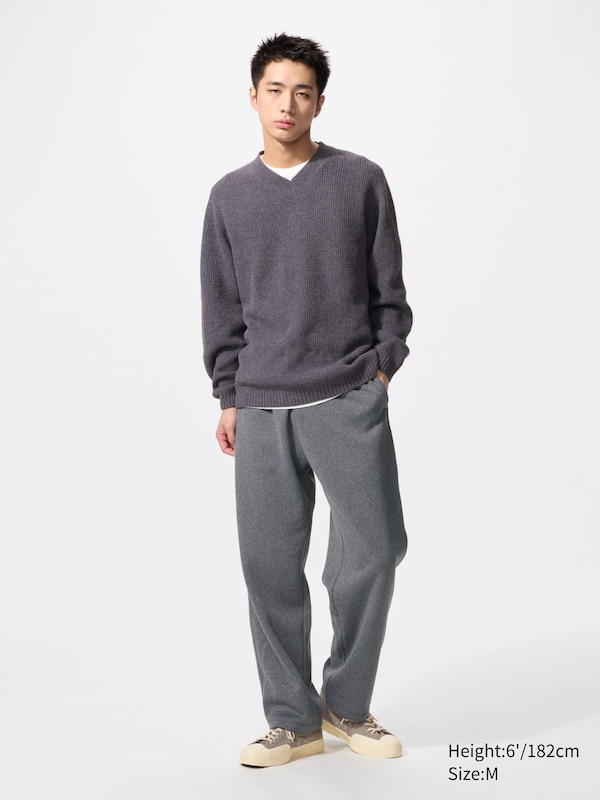 Knitted Fleece Easy Ankle Pants