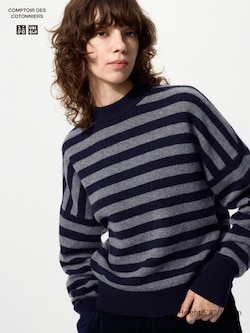 COMPTOIR DES COTONNIERS Lambswool Mock Neck Sweater