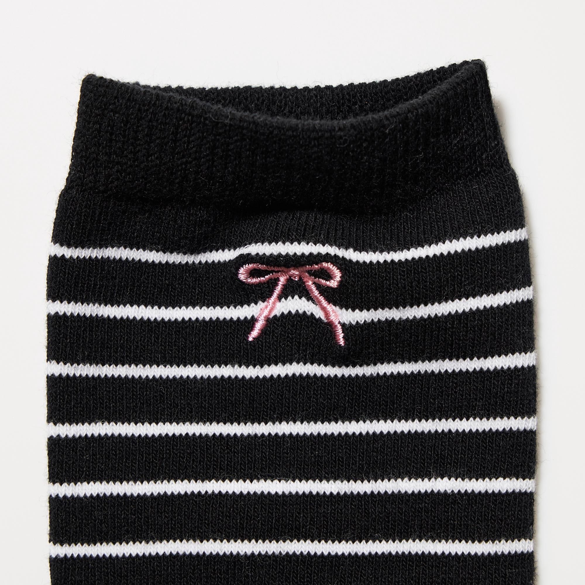 Socks 3 Pairs Heart Ribbon