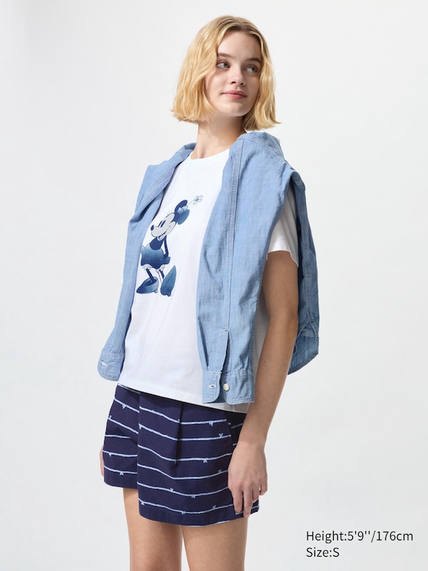 Disney In Blue Easy Shorts