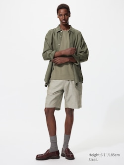 Linen Blend Shorts