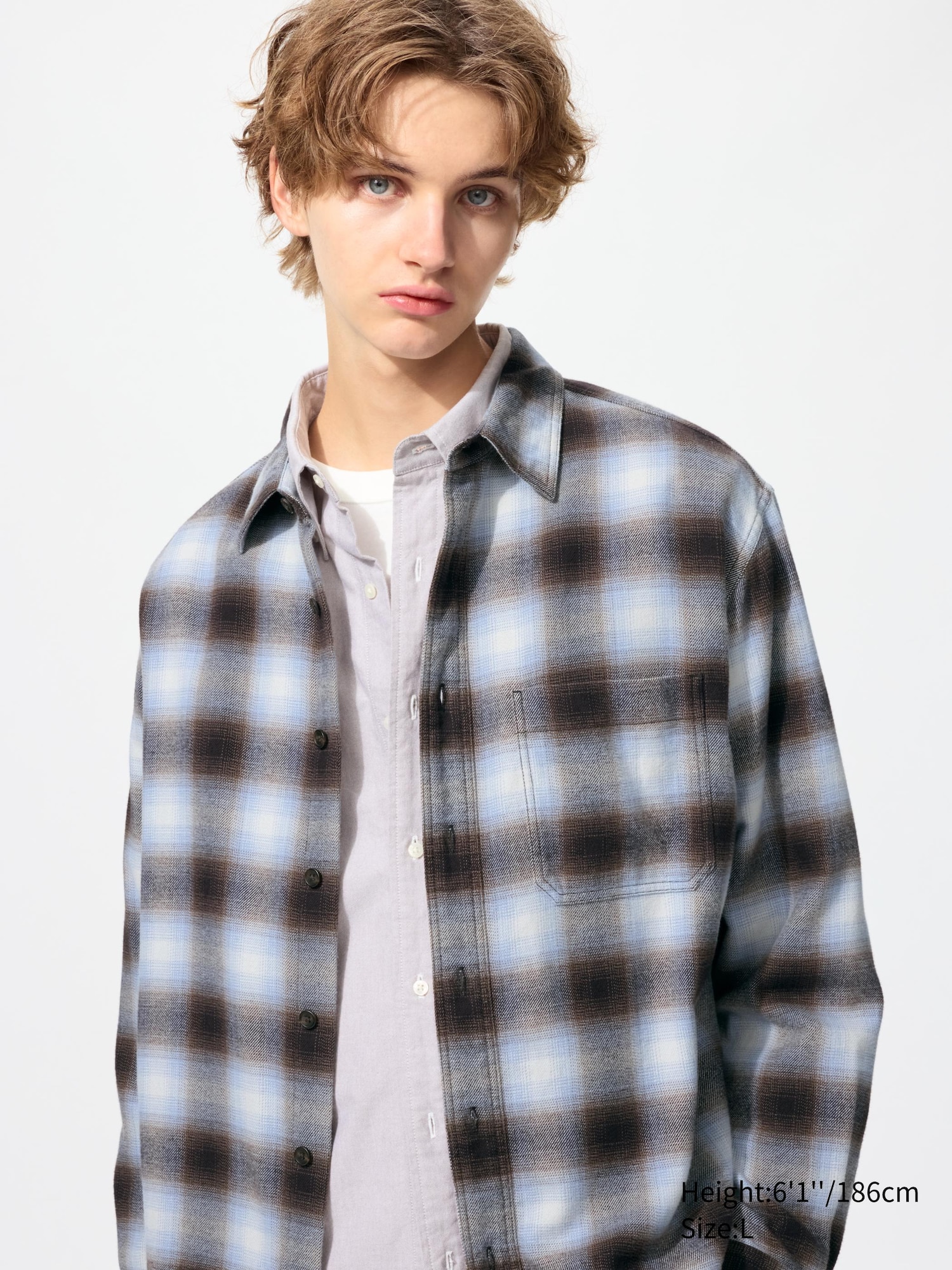 Flannel Checked Long Sleeve Shirt