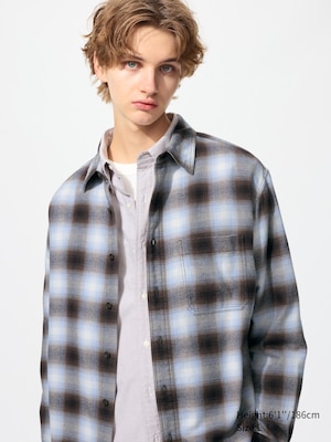 Flannel Checked Long Sleeve Shirt