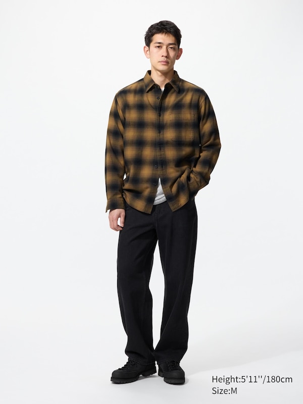 Flannel Checked Long Sleeve Shirt