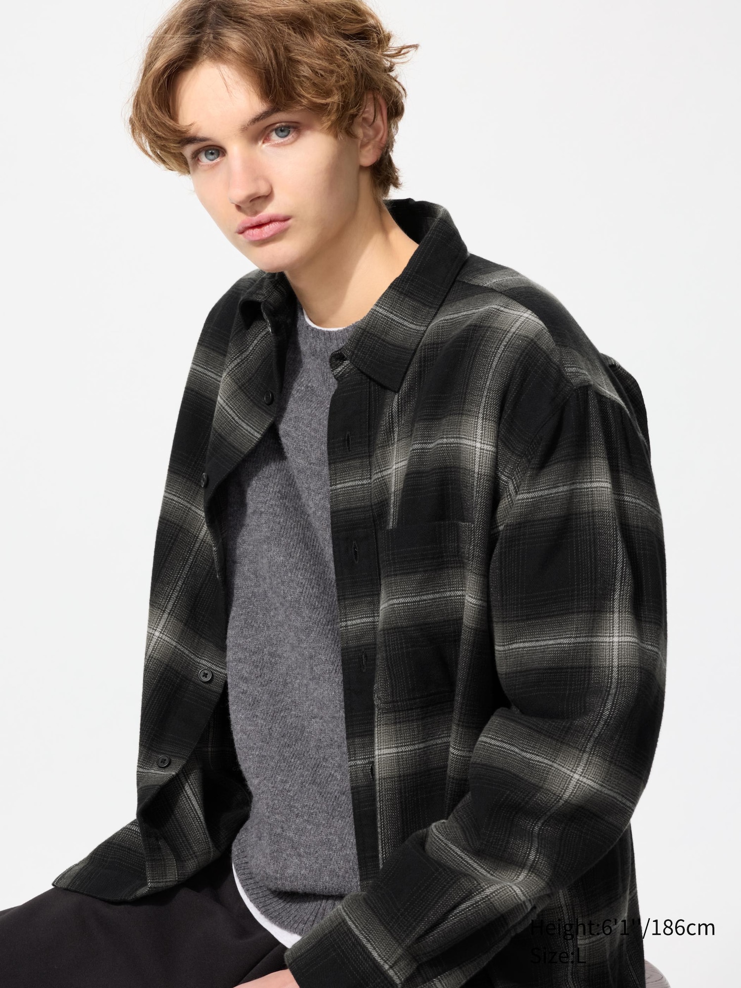 Flannel Checked Long Sleeve Shirt