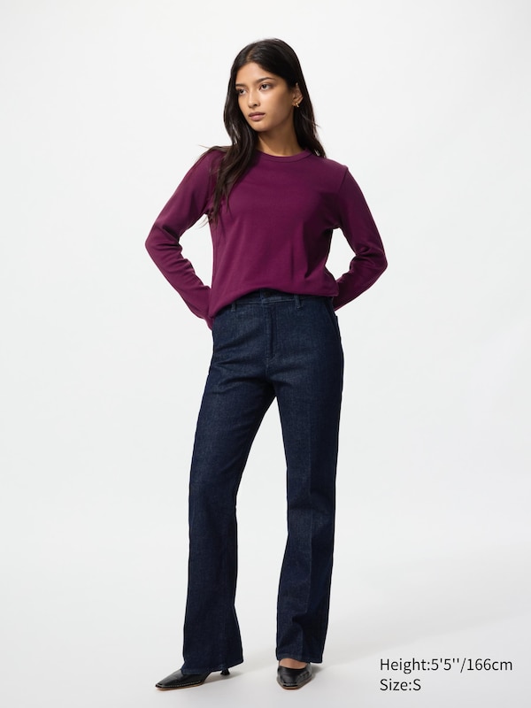 Smooth Stretch Cotton Long Sleeve T