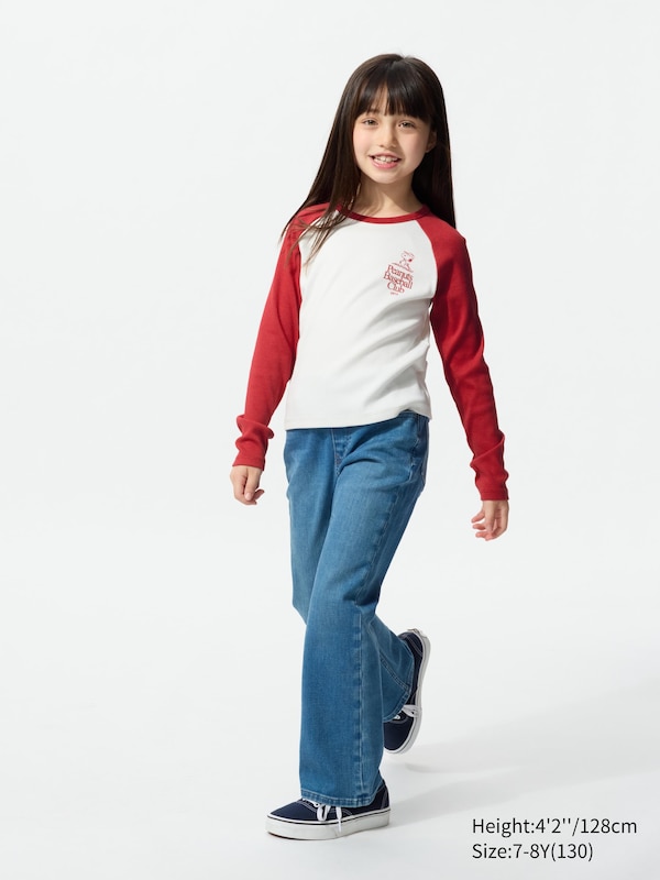 GIRLS PEANUTS UT Graphic T-Shirt Long Sleeve