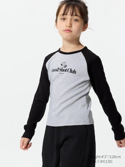 GIRLS PEANUTS UT Graphic T-Shirt Long Sleeve