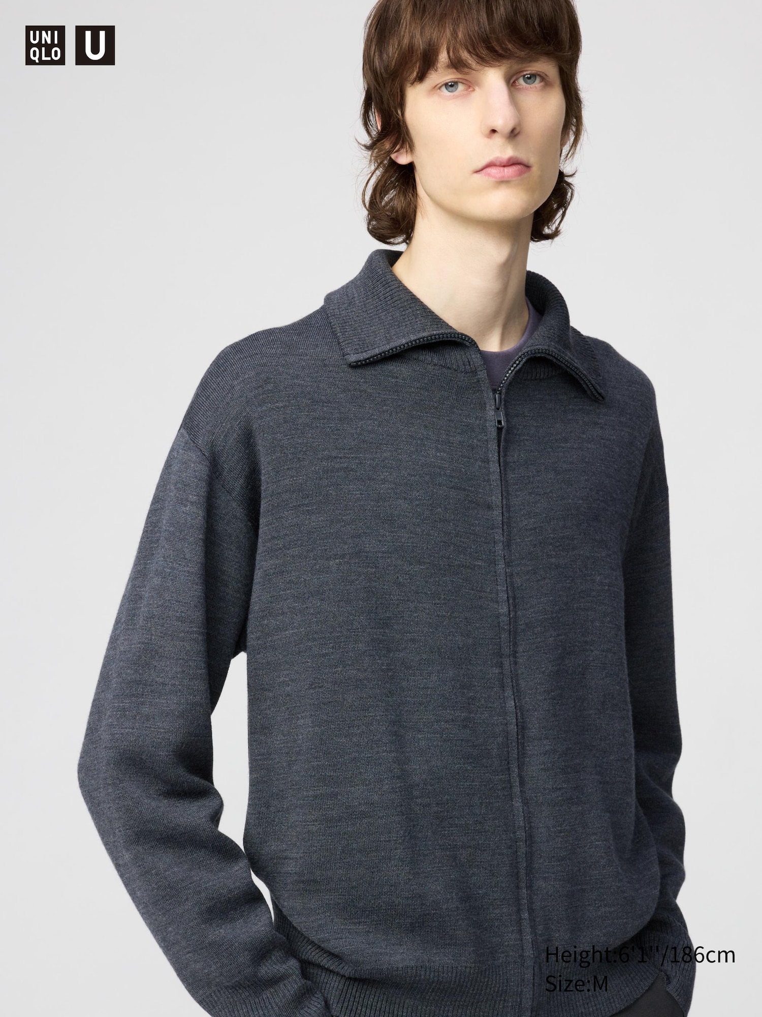 Men's Uniqlo U Double Face Knit Zip-Up Jacket | UNIQLO AU