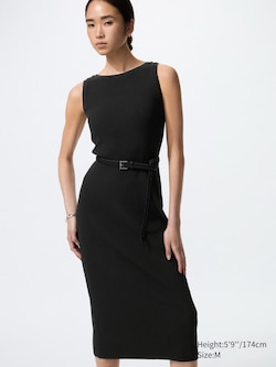 Washable Knit Sleeveless BRA TOP Dress