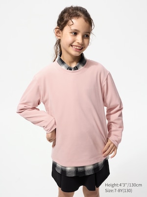 Fleece Crew Neck T-Shirt Long Sleeve