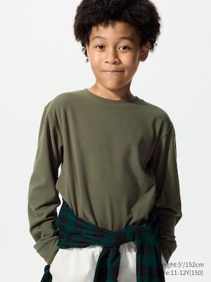 Fleece Crew Neck T-Shirt Long Sleeve
