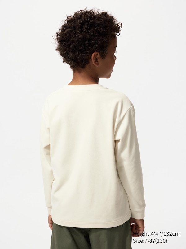 Fleece Crew Neck T-Shirt Long Sleeve