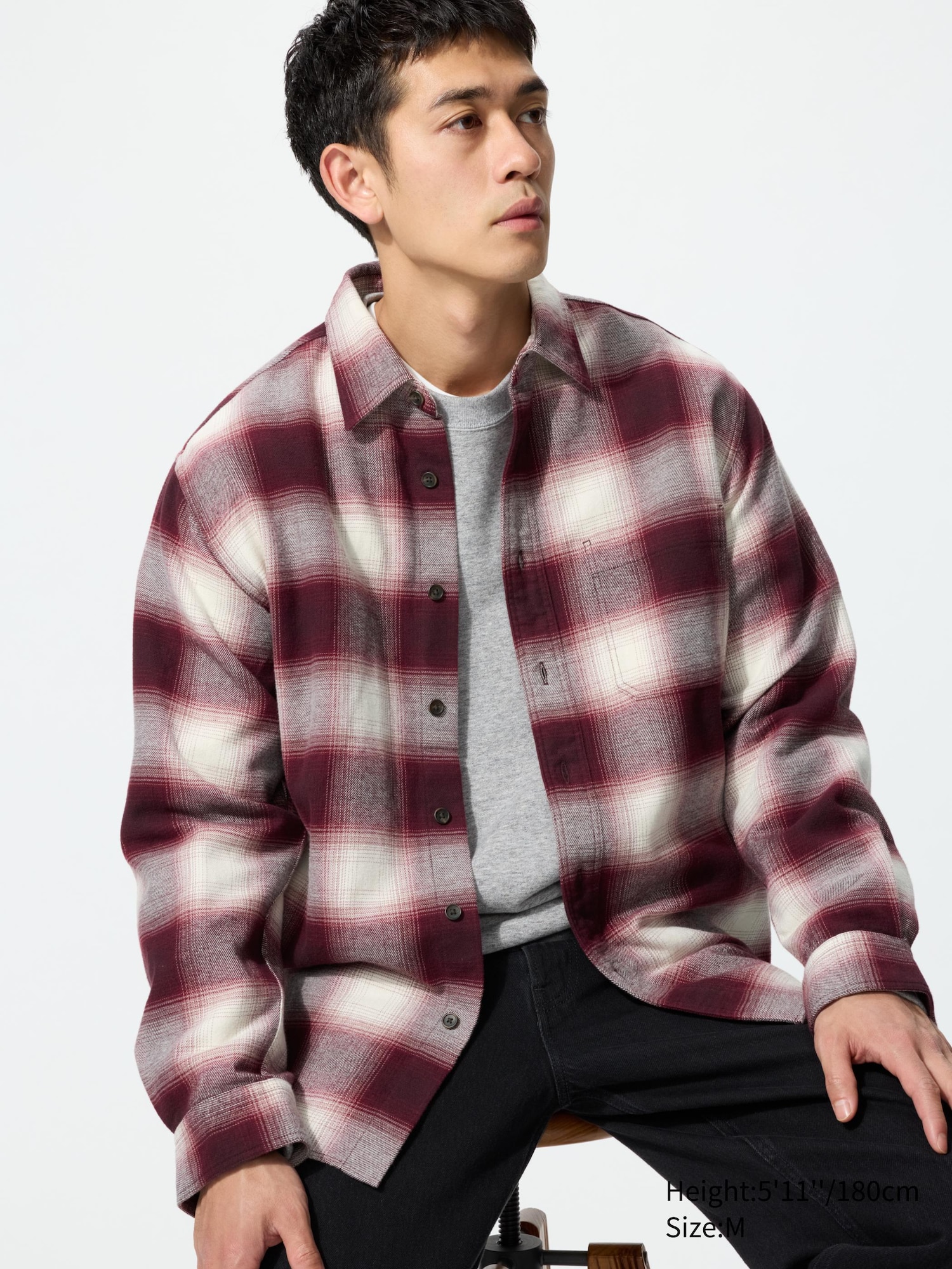 Flannel Checked Long Sleeve Shirt