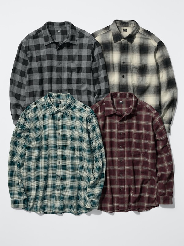 Flannel Checked Long Sleeve Shirt