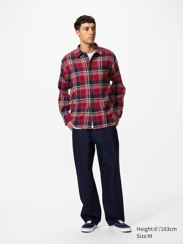 Flannel Checked Shirt Long Sleeve