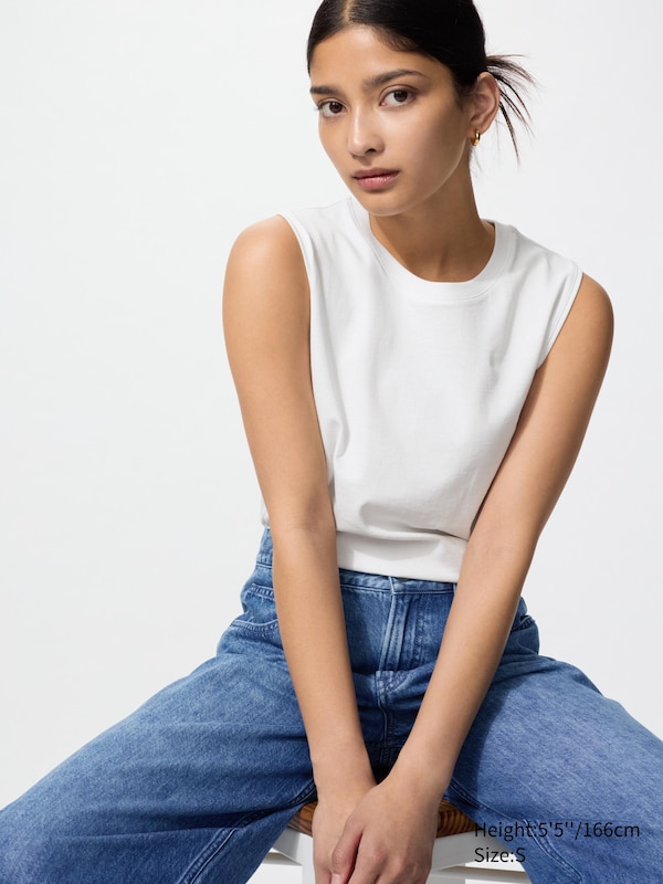 Cotton Sleeveless T-Shirt