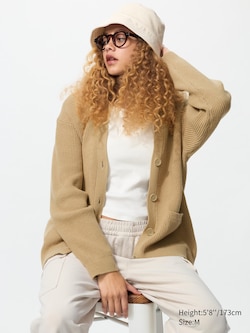 Relaxed V Neck Cardigan