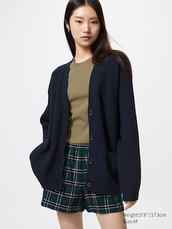 Relaxed V Neck Cardigan