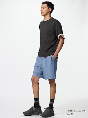 Linen Blend Easy Shorts