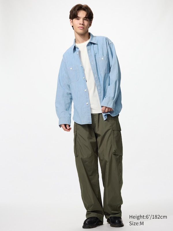 Chambray Long Sleeve Overshirt