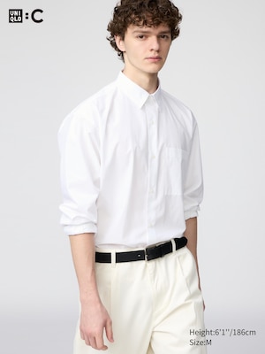 UNIQLO : C Broadcloth Oversized Long Sleeve Shirt