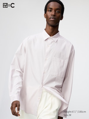 UNIQLO : C Broadcloth Oversized Long Sleeve Shirt