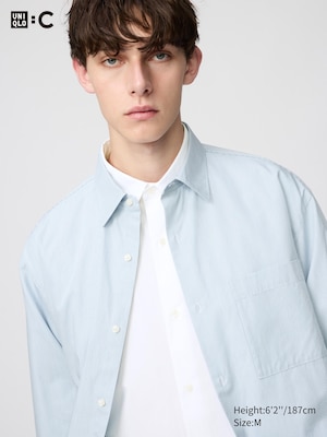 UNIQLO : C Broadcloth Oversized Long Sleeve Shirt