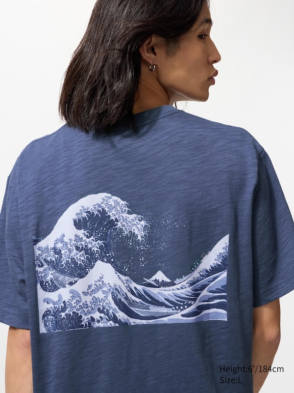 Ukiyo-e Blue UT Graphic T-Shirt