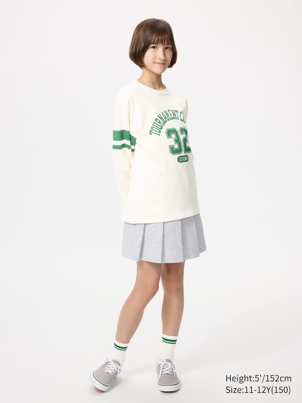 K's AIRism cotton crew neck T/L/graphicA
