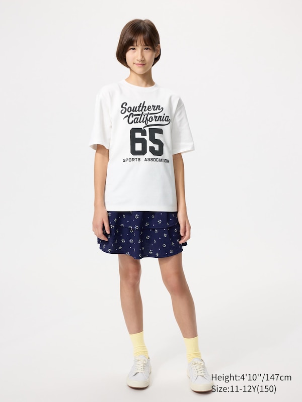 KIDS AIRism Cotton Graphic Crew Neck T-Shirt