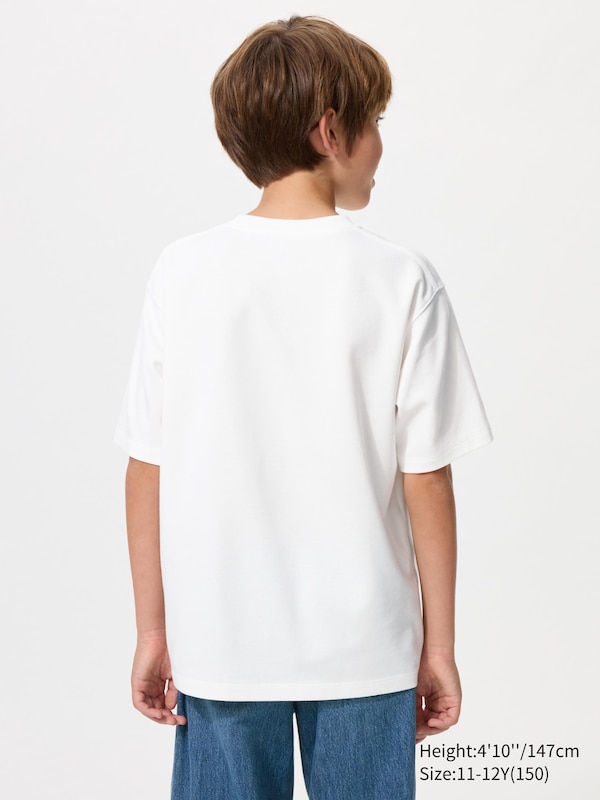 KIDS AIRism Cotton Graphic Crew Neck T-Shirt
