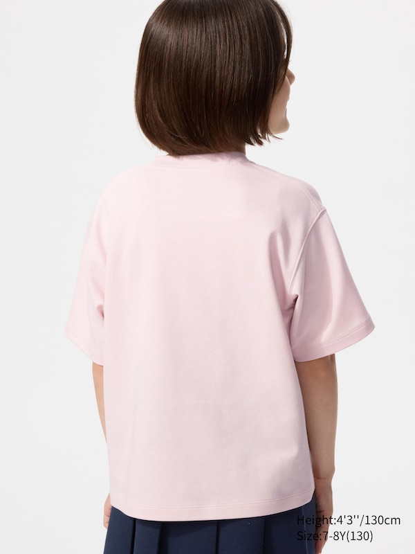 KIDS AIRism Cotton Graphic Crew Neck T-Shirt