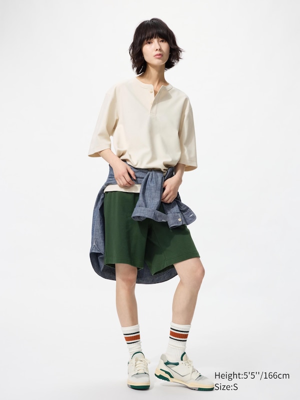 Dry Waffle Henley Neck T-Shirt