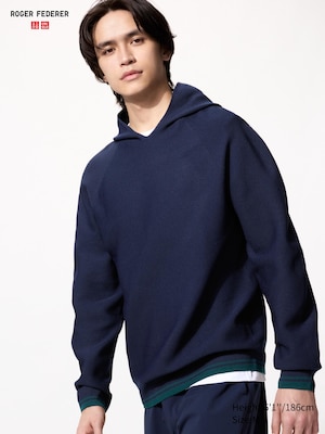 Roger Federer Washable 3D Knit Pullover Hoodie