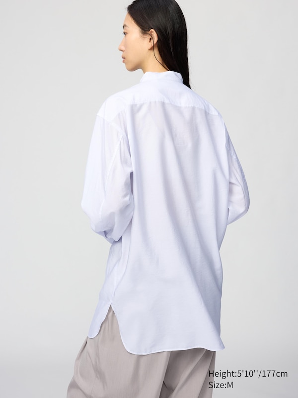 Stand Collar Shirt Long Sleeve