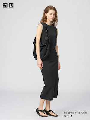 3D Cotton Knit Dress Sleeveless
