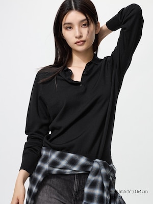 100% Australian Merino Polo Sweater