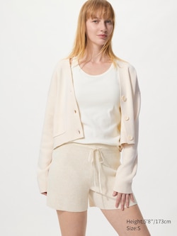 Washable Knit Ribbed Shorts